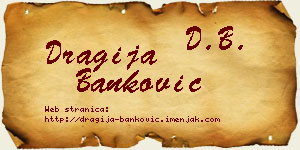 Dragija Banković vizit kartica